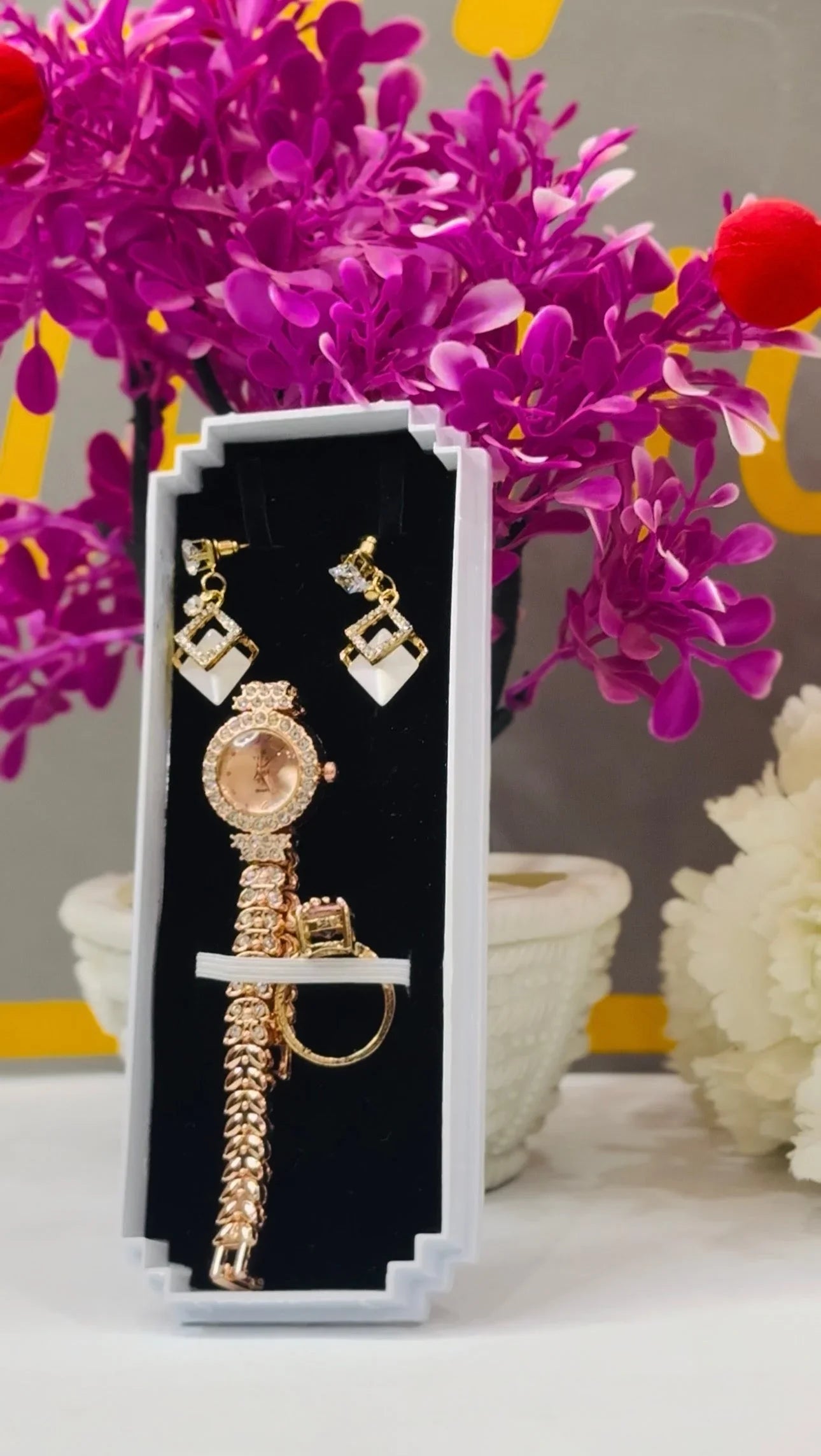 Girls Watch Earing & Ring